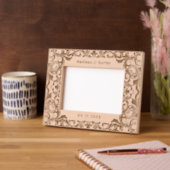 Hochzeitsthema Vintage Wirbel Zierrahmen Geätzte Rahmen (Linke Ecke)