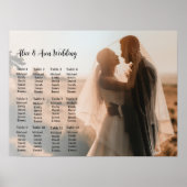 Hochzeitstich mit Foto Poster (Vorne)