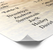 Hochzeitstich mit Foto Poster (Ecke)