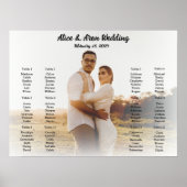 Hochzeitstich mit Foto Poster (Vorne)