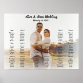 Hochzeitstich mit Foto Poster (Vorne)