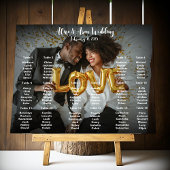 Hochzeitstich mit Foto Poster