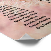 Hochzeitstich mit Foto Poster (Ecke)