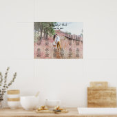 Hochzeitstich mit Foto Poster (Küche)