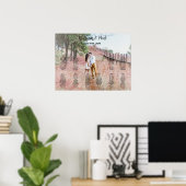 Hochzeitstich mit Foto Poster (Heimbüro)