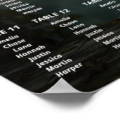 Hochzeitstich mit Foto Poster (Ecke)