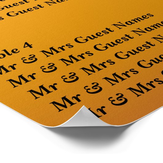 Hochzeitstich-Plakatposter Poster (Ecke)