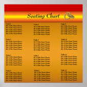 Hochzeitstich-Plakatposter Poster (Vorne)