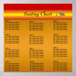 Hochzeitstich-Plakatposter Poster