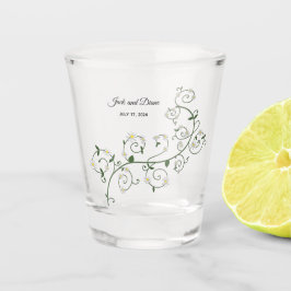 Hochzeitstich Schnapsglas