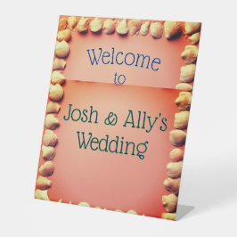 Hochzeitstich Sockelschild