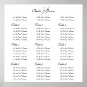 Hochzeitstichtabelle-Vorlage "Machen Sie sich selb Poster (Vorne)