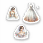 Hochzeitsticker Aufkleber (Vorderseite)