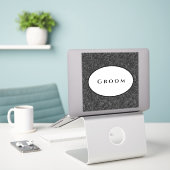 Hochzeitsticker Aufkleber (Laptop auf Schreibtisch)