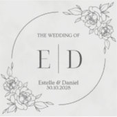 Hochzeitsticker Aufkleber (Vorderseite)