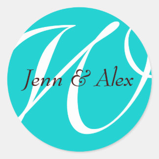 Hochzeitsticker| C1 Runder Aufkleber