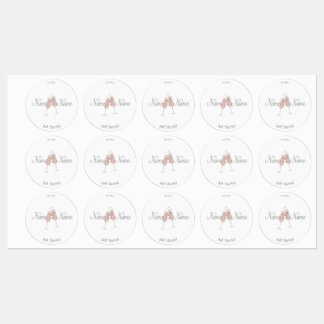 Hochzeitsticker für Karten - Dankeschön-Karten Etiketten