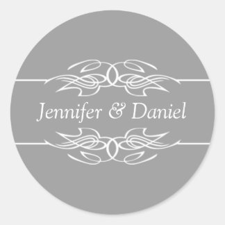 Hochzeitsticker für Umschlag Aufkleber