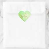 Hochzeitsticker, gelbe Tulpe-Blume Herz-Aufkleber (Tasche)