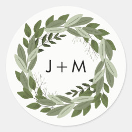 Hochzeitsticker Runder Aufkleber
