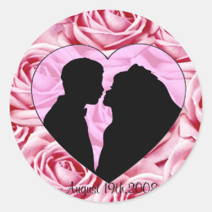 Hochzeitsticker Runder Aufkleber