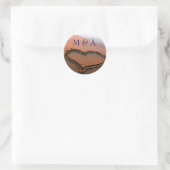 Hochzeitsticker Runder Aufkleber (Tasche)