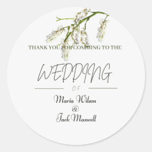 Hochzeitsticker Runder Aufkleber