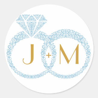 Hochzeitsticker Runder Aufkleber