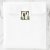 Hochzeitsticker Runder Aufkleber (Tasche)