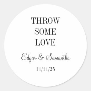 Hochzeitsticker Runder Aufkleber
