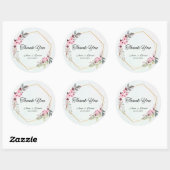 Hochzeitsticker Runder Aufkleber (Blatt)