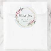 Hochzeitsticker Runder Aufkleber (Tasche)