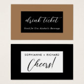 Hochzeitsticket (Vorne & Hinten)