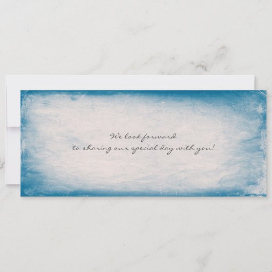 Hochzeitsticket Boarding Vintag mit UAWG Einladung (Rückseite)