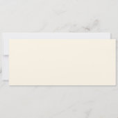 Hochzeitsticket Save The Date Ankündigung (Rückseite)