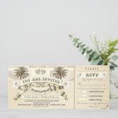 Hochzeitstickets - Einladungen für Hochzeiten am S (Stehend Vorderseite)