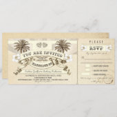 Hochzeitstickets - Einladungen für Hochzeiten am S (Vorne/Hinten)