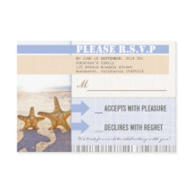 Hochzeitstickets für Strandsterne