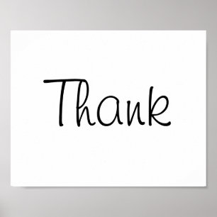 Hochzeitstiefel für Foto "Danke" von "Danke" Poster