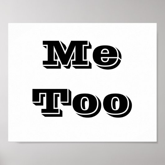 Hochzeitstiefel für Foto "Me Too" Poster (Vorne)