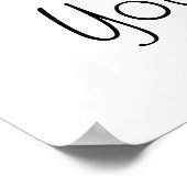 Hochzeitstiefel für Foto "You" von "Danke" Poster (Ecke)