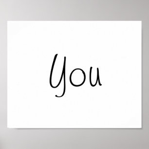 Hochzeitstiefel für Foto "You" von "Danke" Poster