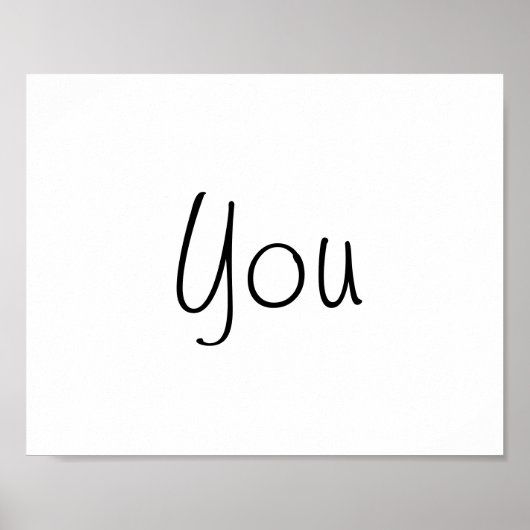 Hochzeitstiefel für Foto "You" von "Danke" Poster (Vorne)