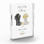 Hochzeitstiefel für Western Fotoblock (Links)