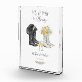 Hochzeitstiefel für Western Fotoblock (Rechts)