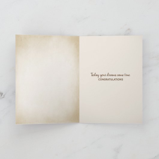 Hochzeitstiefel Karte (Innenseite)