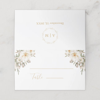 Hochzeitstiefeldkarte für geklappte Tischnummer Platzkarte