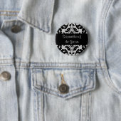 Hochzeitstiefmutter des Bräutigams Button (Beispiel)