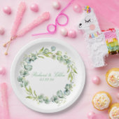 Hochzeitstiefpapier Platte rustikal botanisch Pappteller (Party)