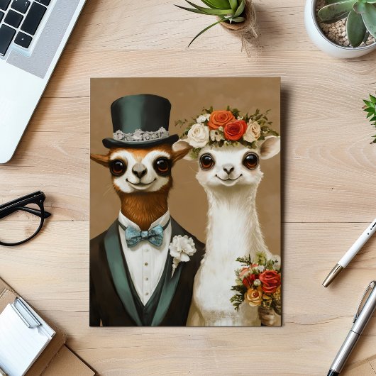 Hochzeitstierpaar Einladung